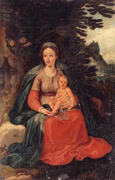 Hans Von Aachen : Virgin and child